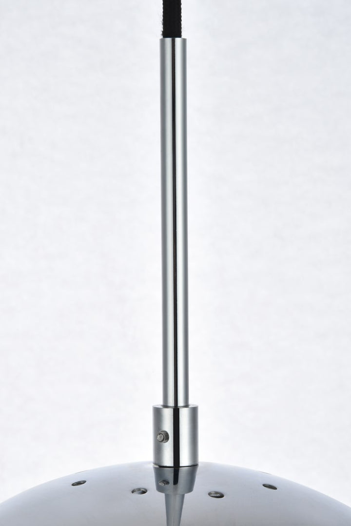 1 Light Chrome Pendant With Clear Glass