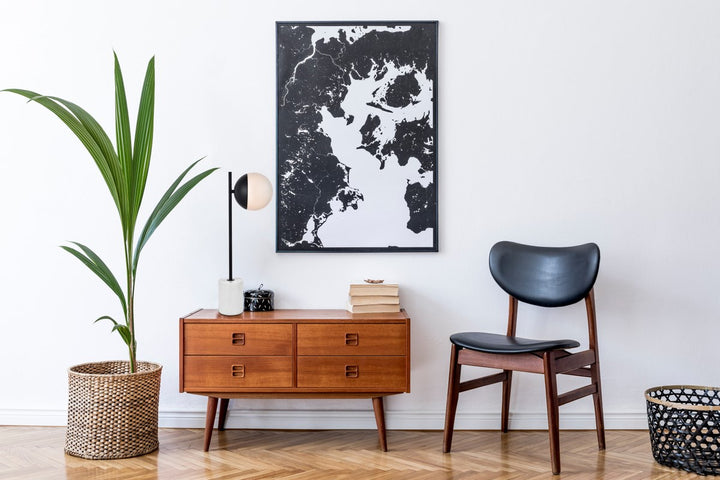 1 Light Black Table Lamp With Frosted White Glass