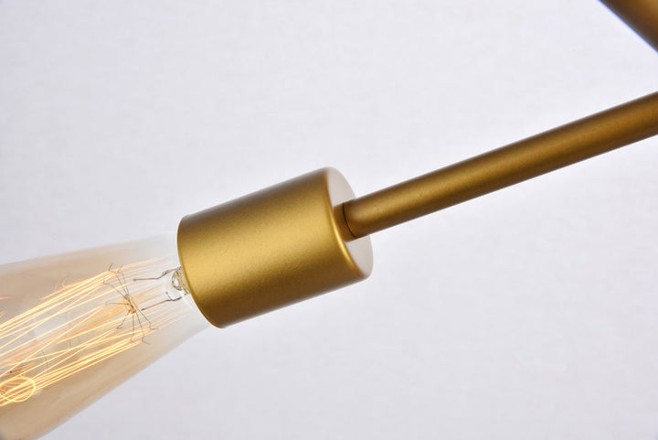 6 Lights Brass Pendant