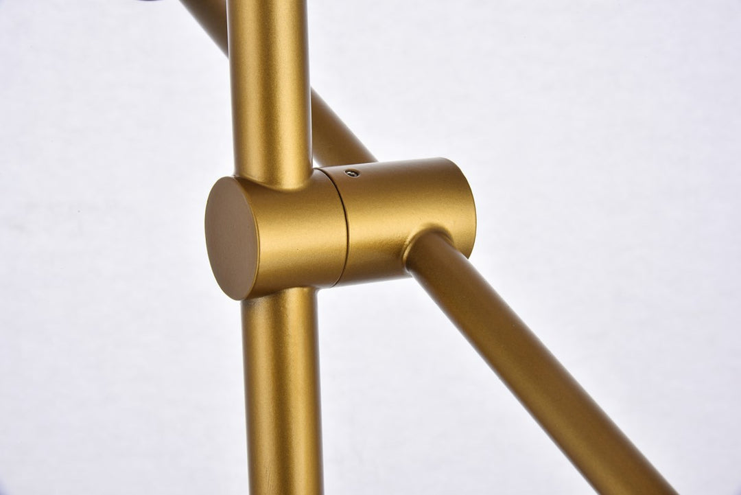 6 Lights Brass Pendant