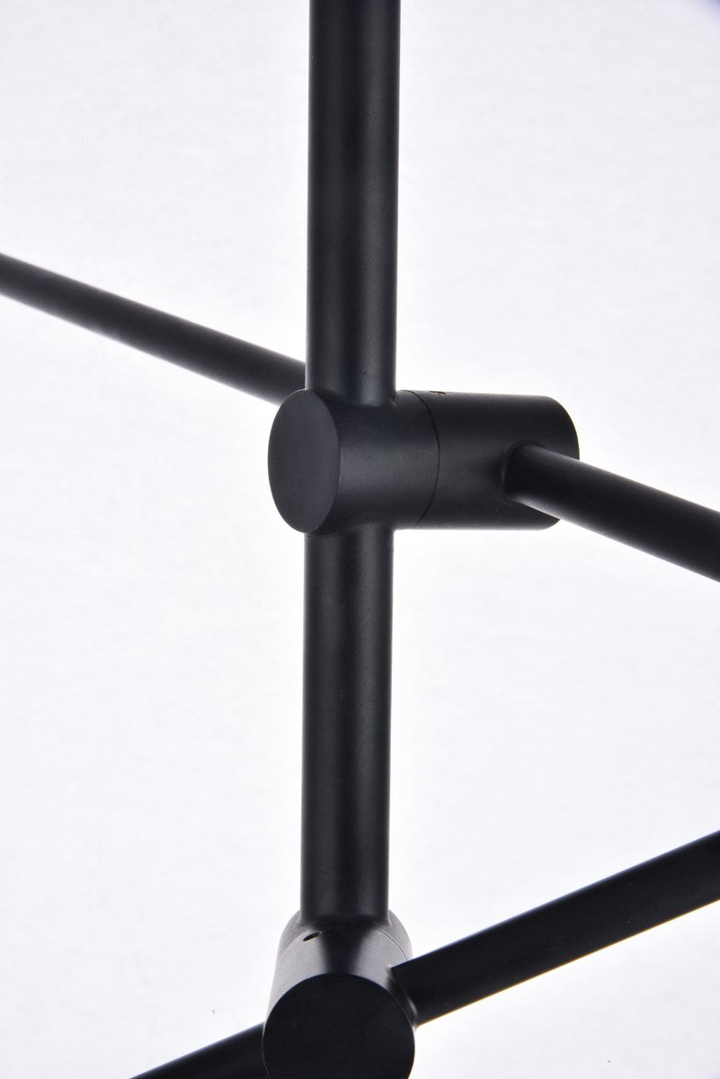 6 Lights Black Pendant