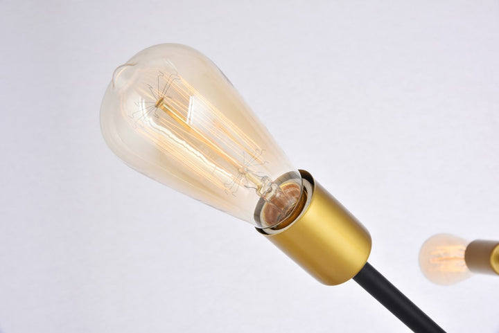 6 Lights Black Pendant