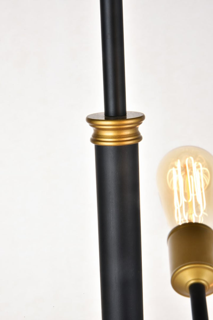 6 Lights Black Pendant