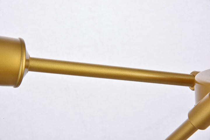 6 Lights Brass Pendant