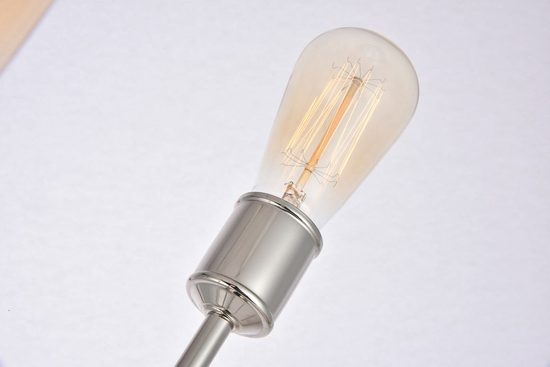 10 Lights polished Nickel Pendant