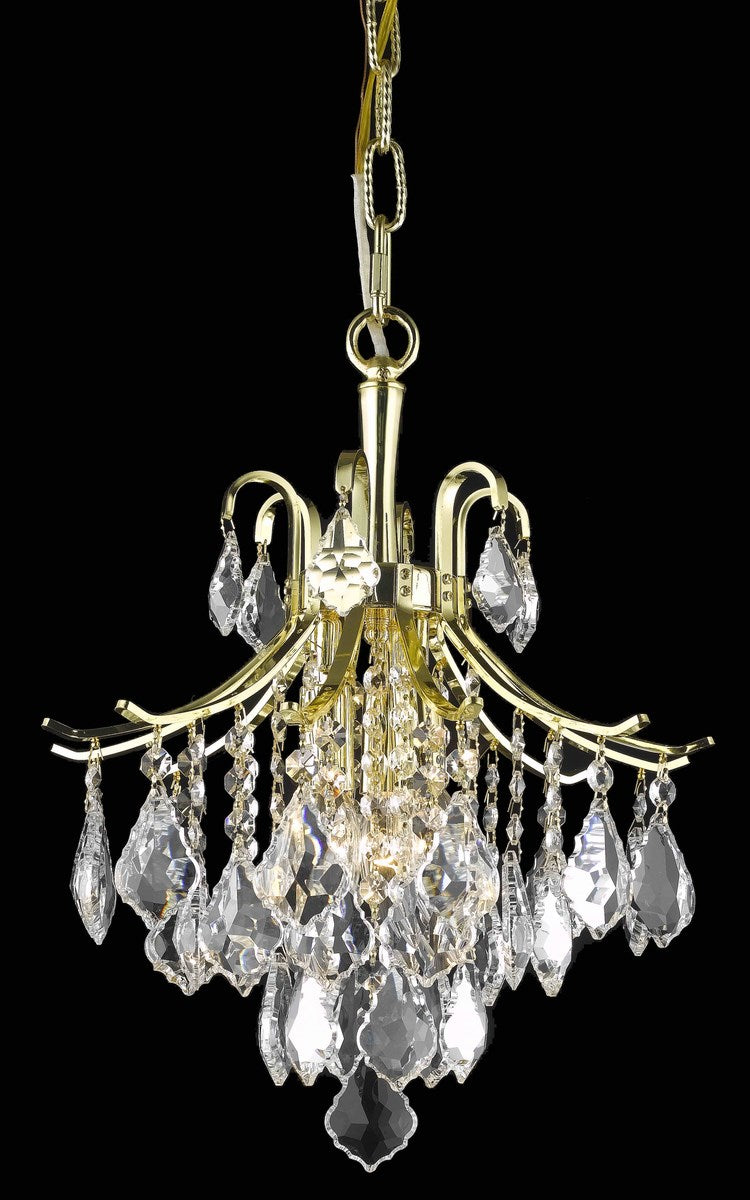 Collection Pendant D12in H15in Lt:3 Gold finish by Living District
