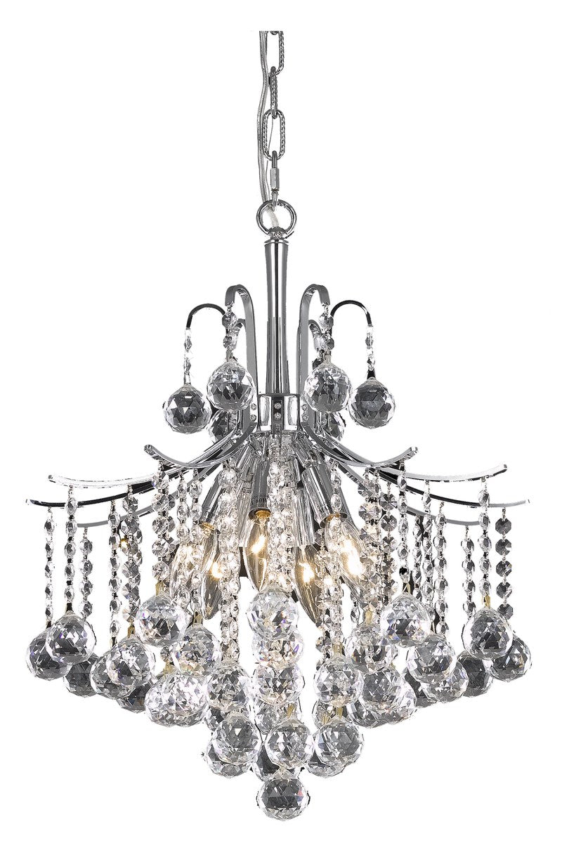 Collection Pendant D17in H20in Lt:6 Chrome FinishåÊ by Living District