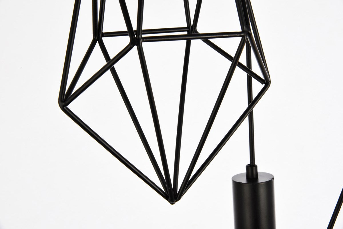 Collection Pendant D16.0 H30.4 Lt:3 Black Finish