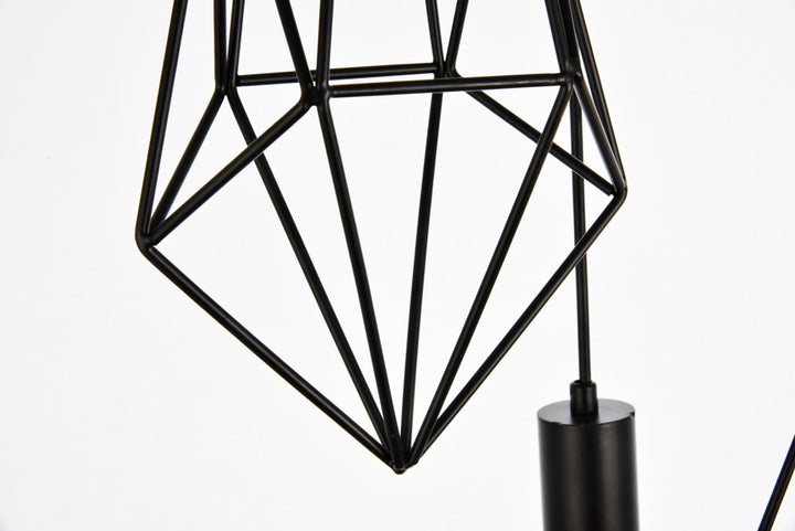Collection Pendant D16.0 H30.4 Lt:3 Black Finish
