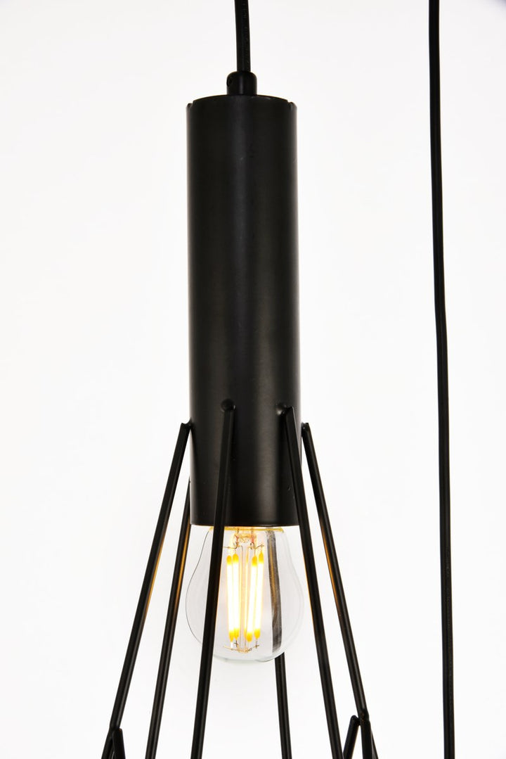 Collection Pendant D16.0 H30.4 Lt:3 Black Finish