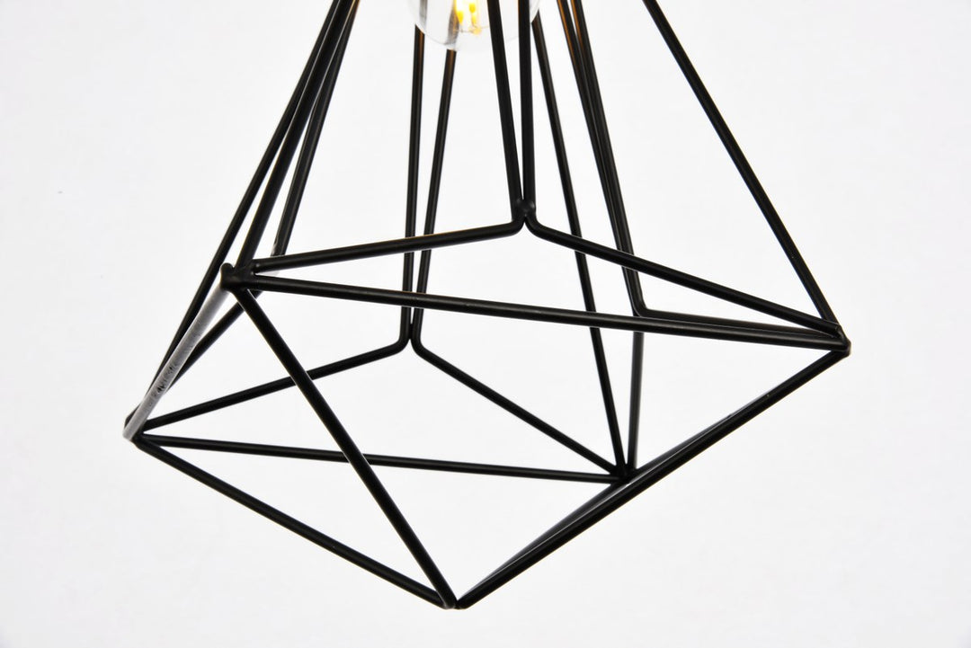 Collection Pendant D16.0 H30.4 Lt:3 Black Finish