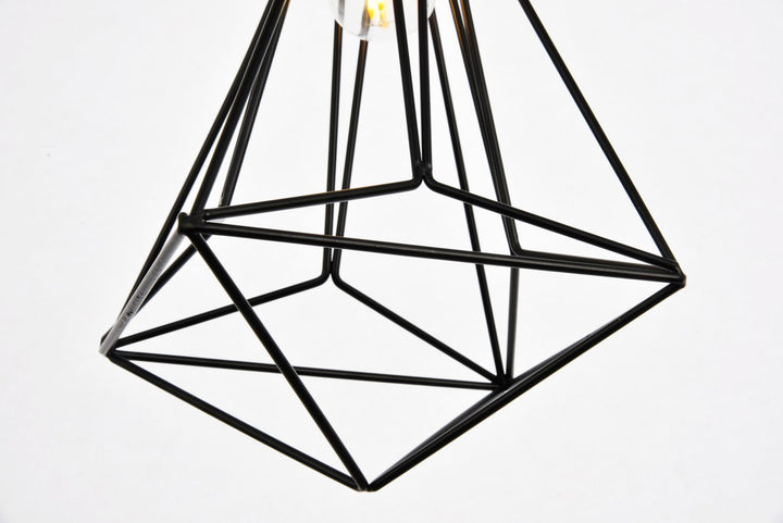 Collection Pendant D16.0 H30.4 Lt:3 Black Finish