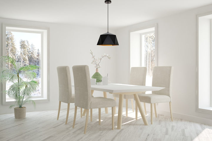 Collection Pendant D15.0'' H9.6 Lt:1 Black and Gold Finish