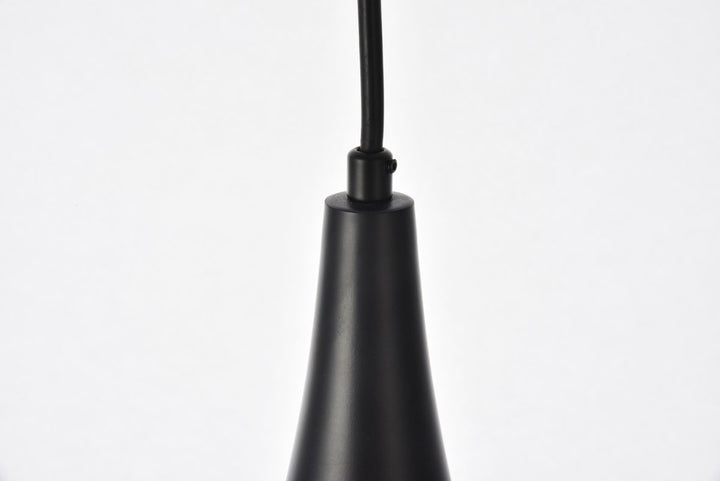 Collection Pendant D11.5in H15in Lt:1 Black Finish
