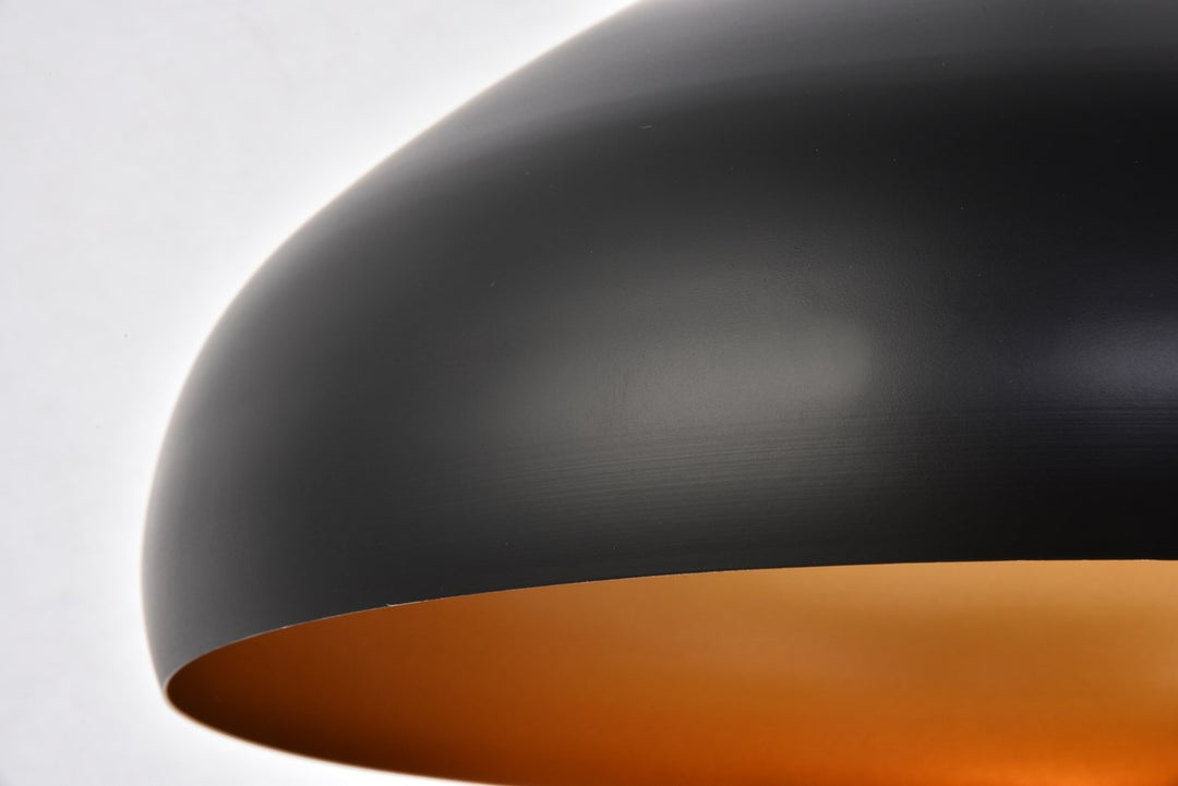 Collection Pendant D16.5in H12in Lt:1 Black Finish