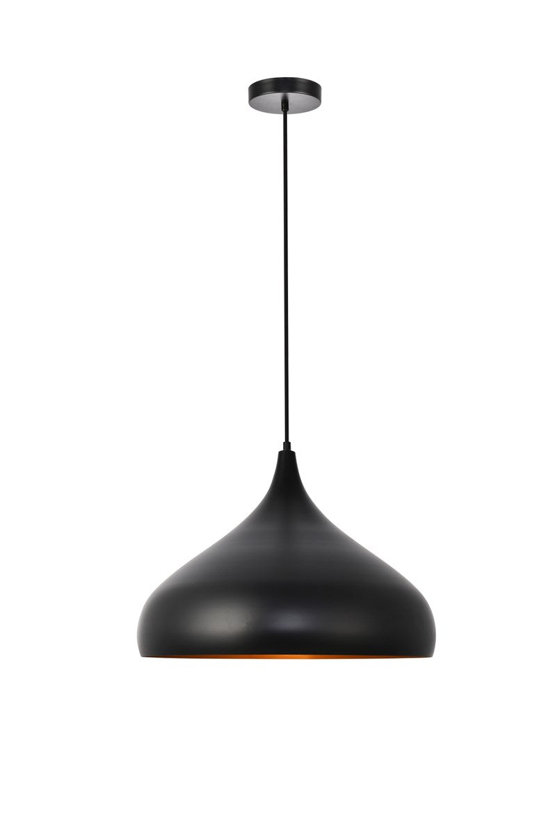 Collection Pendant D16.5in H12in Lt:1 Black Finish
