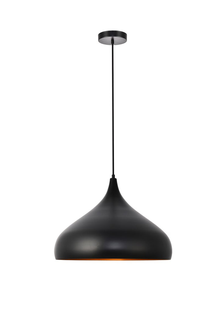 Collection Pendant D16.5in H12in Lt:1 Black Finish