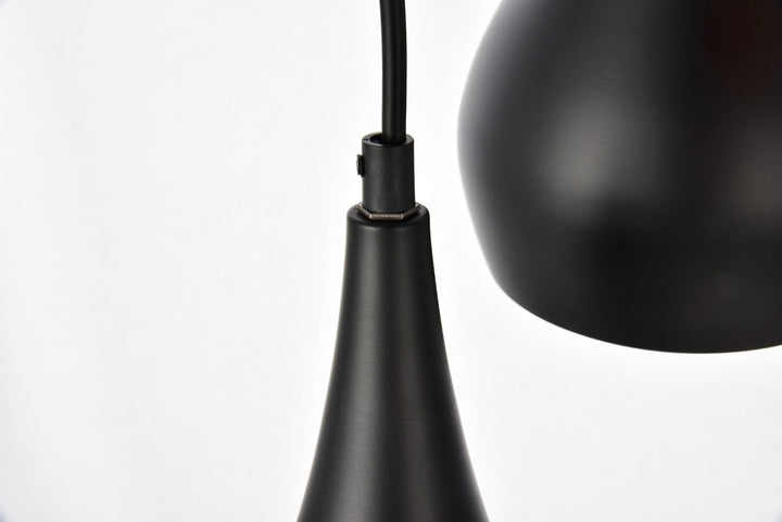 Collection Pendant D14.5in H11.5in Lt:3 Black finish
