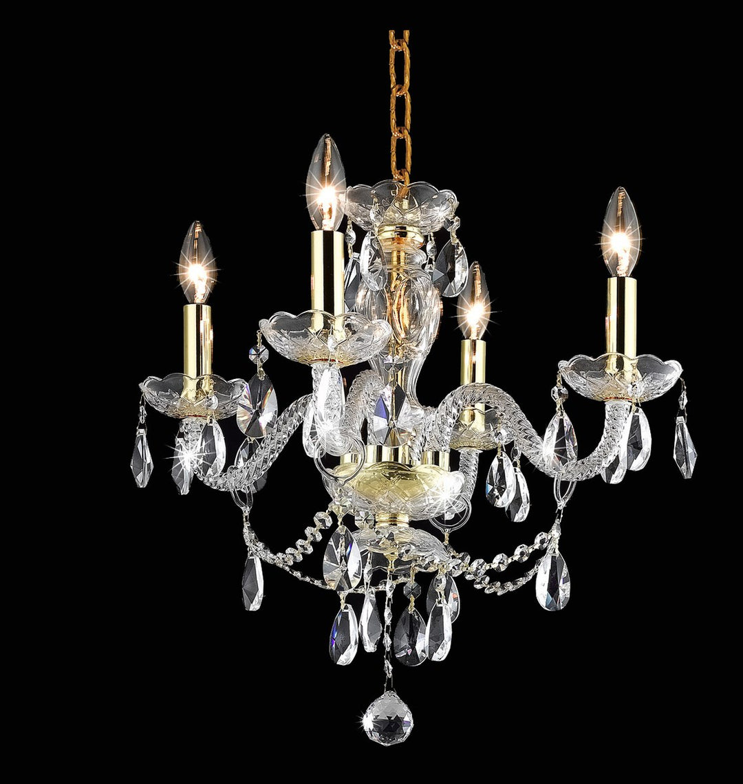 Collection Pendant D17in H18in Lt:4 Gold FinishåÊ by Living District