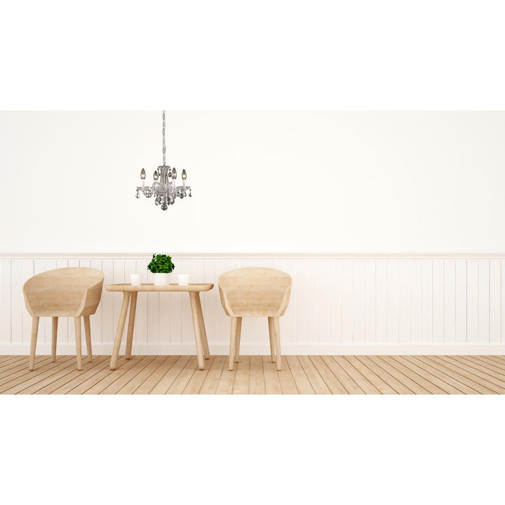 Collection Pendant D15in H12in Lt:4 Chrome FinishåÊ