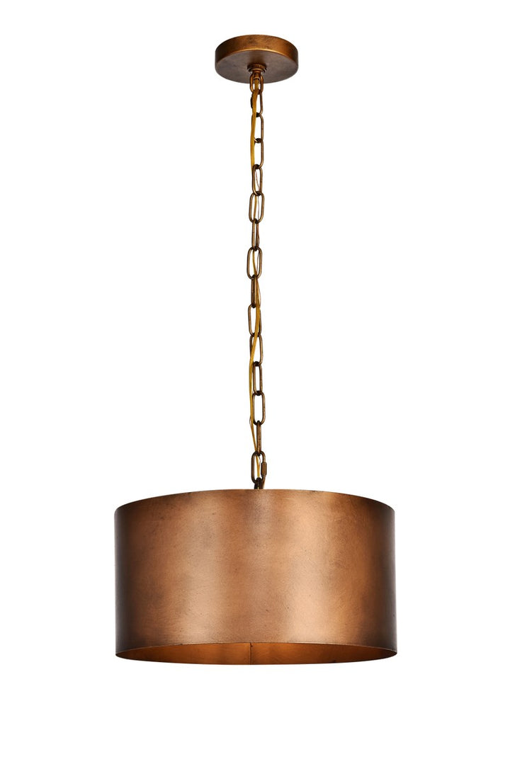 Collection Pendant D15 H9.25 Lt:1 Manual Brass Finish by Living District