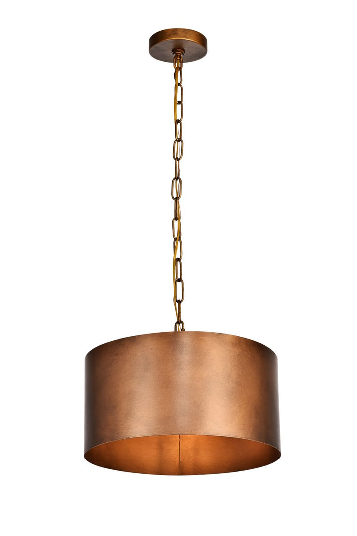 Collection Pendant D15 H9.25 Lt:1 Manual Brass Finish