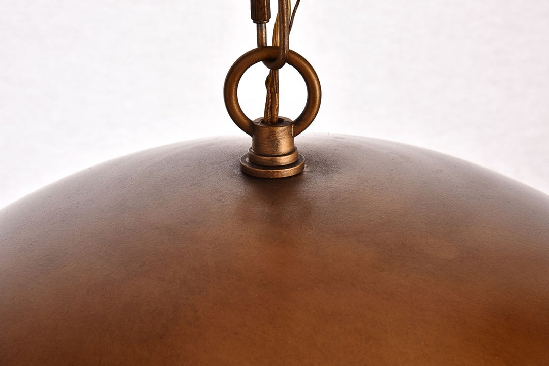Collection Pendant D20 H12.75 Lt:1 Manual Brass Finish