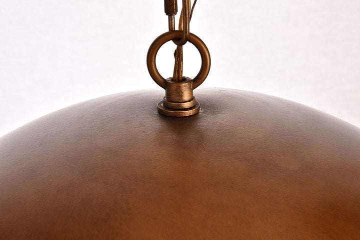 Collection Pendant D20 H12.75 Lt:1 Manual Brass Finish