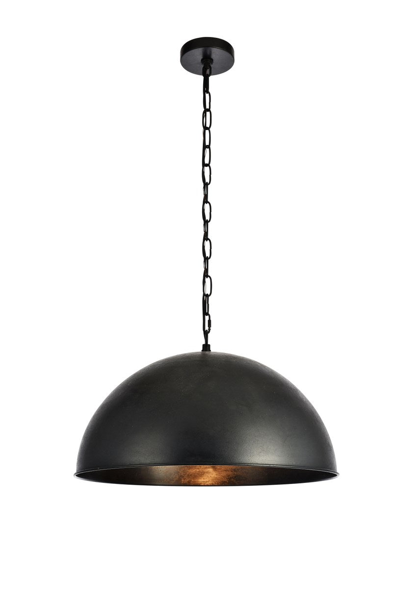 Collection Pendant D20 H12.75 Lt:1 Vintage Black Finish by Living District