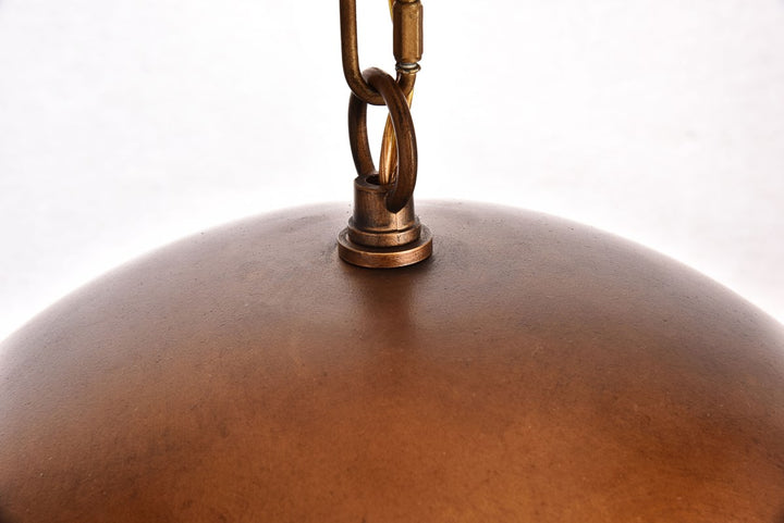 Collection Pendant D15 H10 Lt:1 Manual Brass Finish