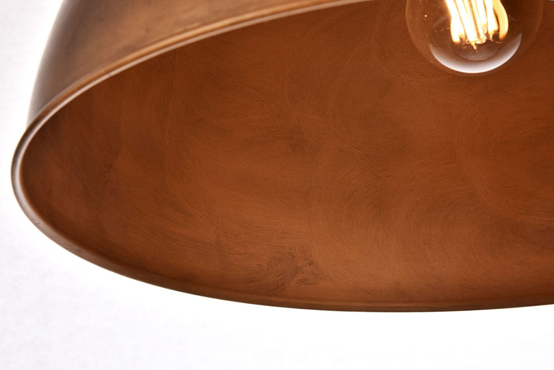 Collection Pendant D15 H10 Lt:1 Manual Brass Finish