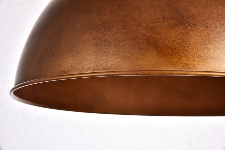 Collection Pendant D15 H10 Lt:1 Manual Brass Finish