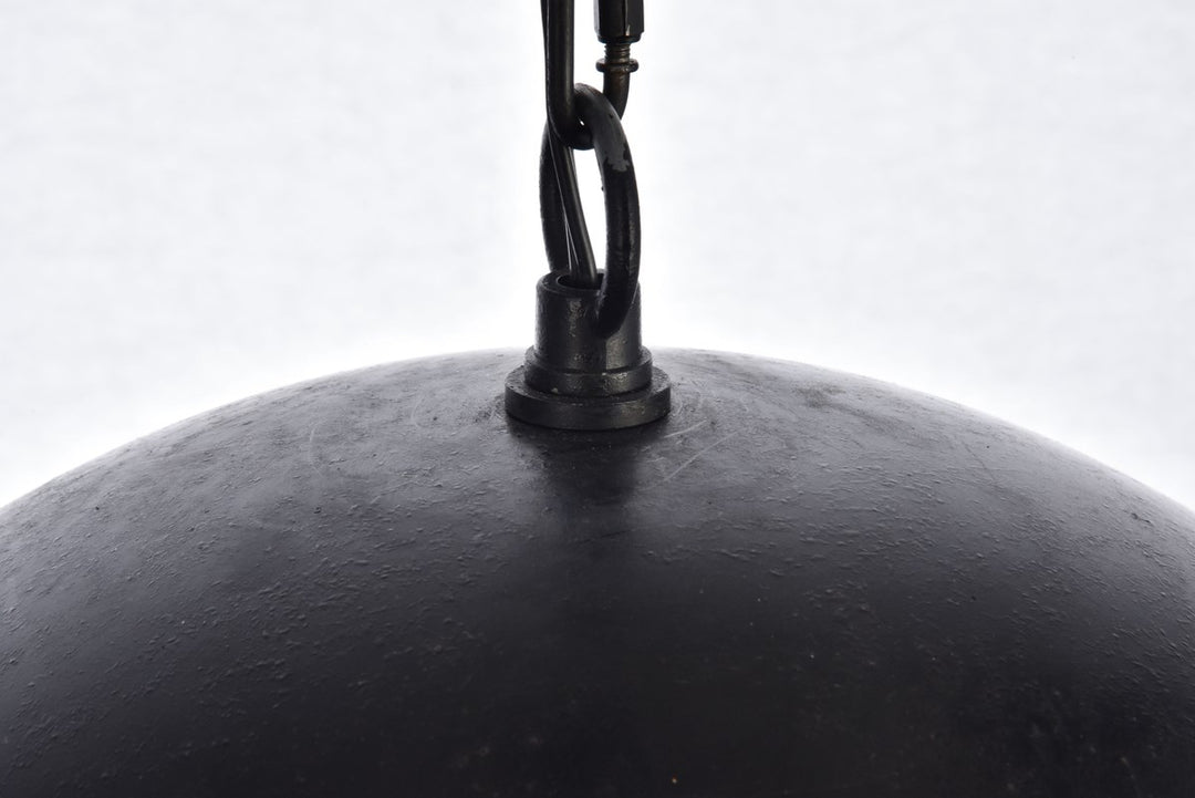 Collection Pendant D15 H10 Lt:1 Vintage Black Finish