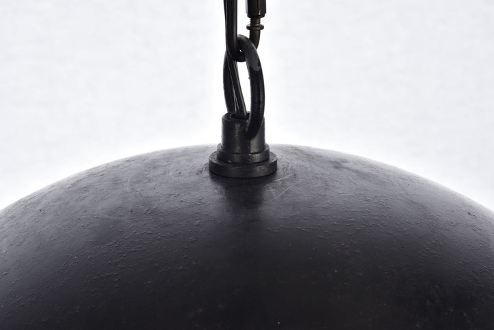 Collection Pendant D15 H10 Lt:1 Vintage Black Finish