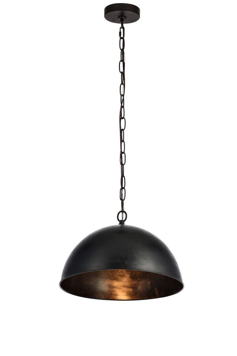 Collection Pendant D15 H10 Lt:1 Vintage Black Finish