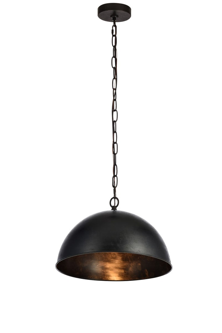 Collection Pendant D15 H10 Lt:1 Vintage Black Finish