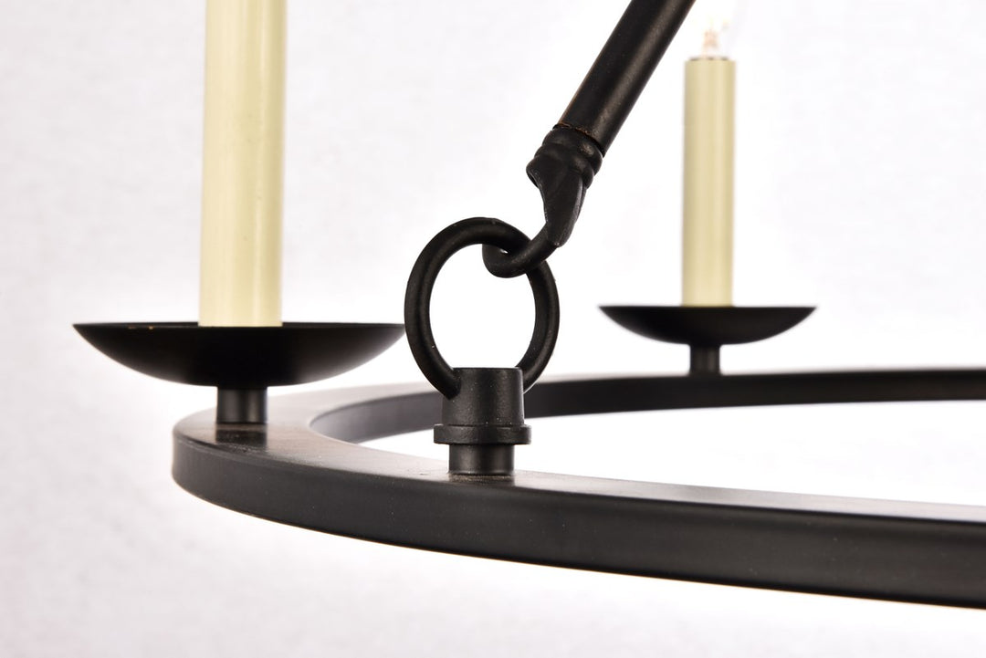 Collection Chandelier D32.4 H23.25 Lt:6 Black Finish