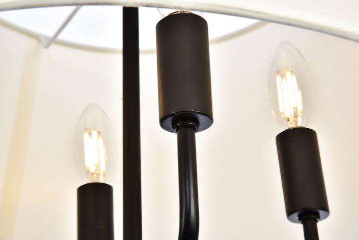 Collection Pendant D17 H13.75 Lt:4 Black Finish