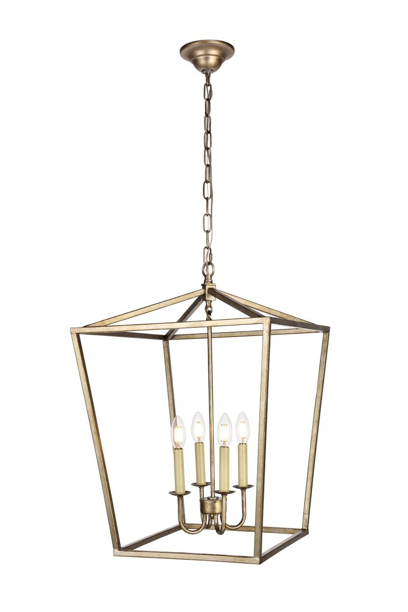 Collection Pendant D17 H24.25 Lt:4 Vintage Silver Finish by Living District