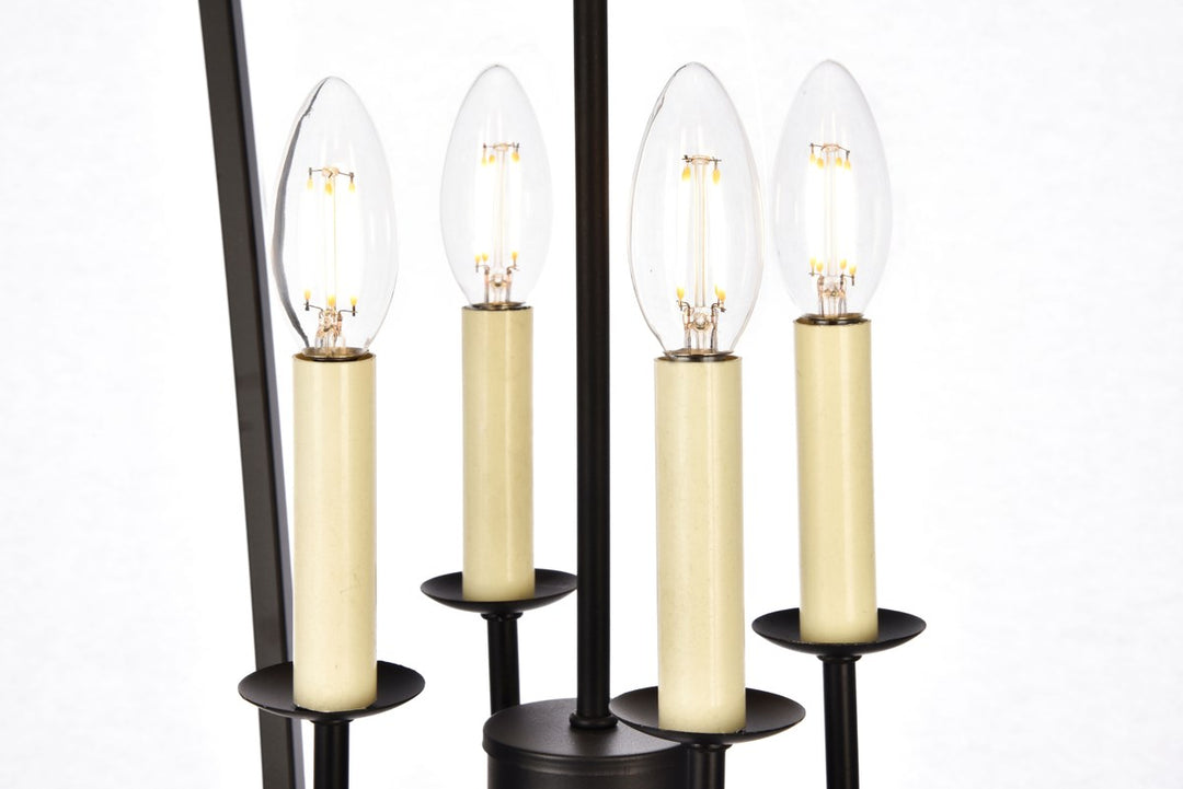 Collection Pendant D17 H24.25 Lt:4 Black Finish