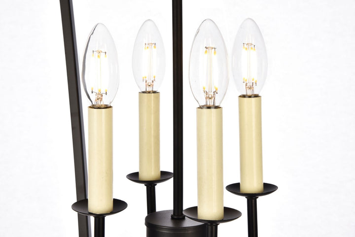 Collection Pendant D17 H24.25 Lt:4 Black Finish