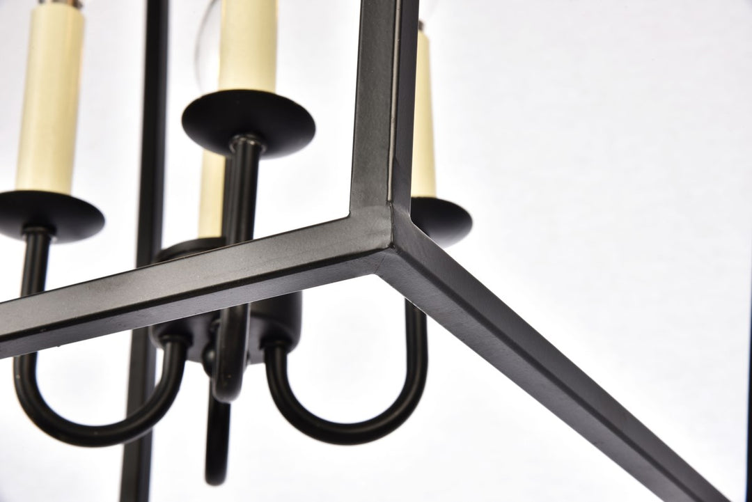 Collection Pendant D17 H24.25 Lt:4 Black Finish
