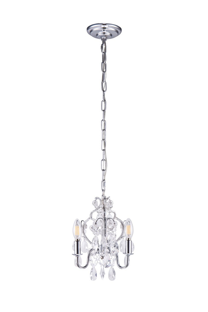 Collection Pendant D9.5 H12.2 Lt:3 Chrome Finish by Living District