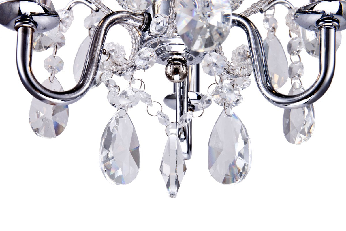 Collection Pendant D9.5 H12.2 Lt:3 Chrome Finish