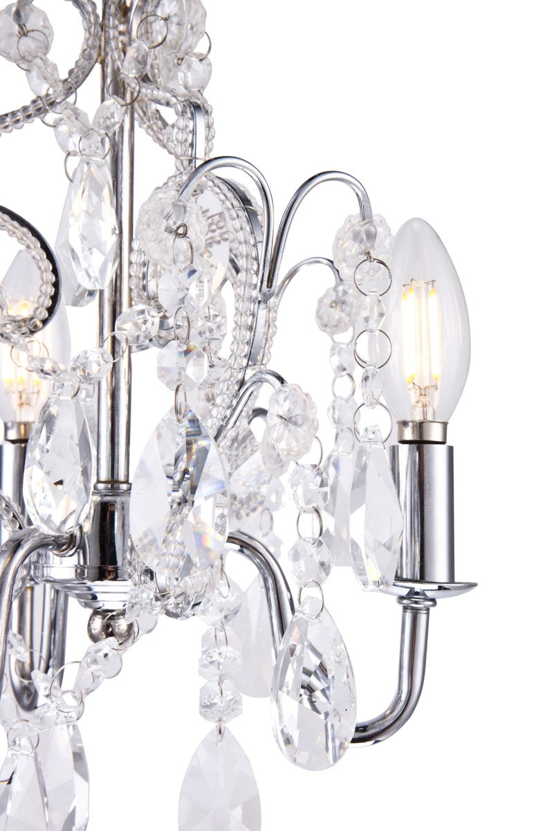 Collection Pendant D9.5 H12.2 Lt:3 Chrome Finish
