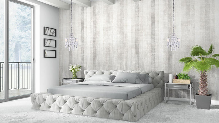 Collection Pendant D9.5 H12.2 Lt:3 Chrome Finish
