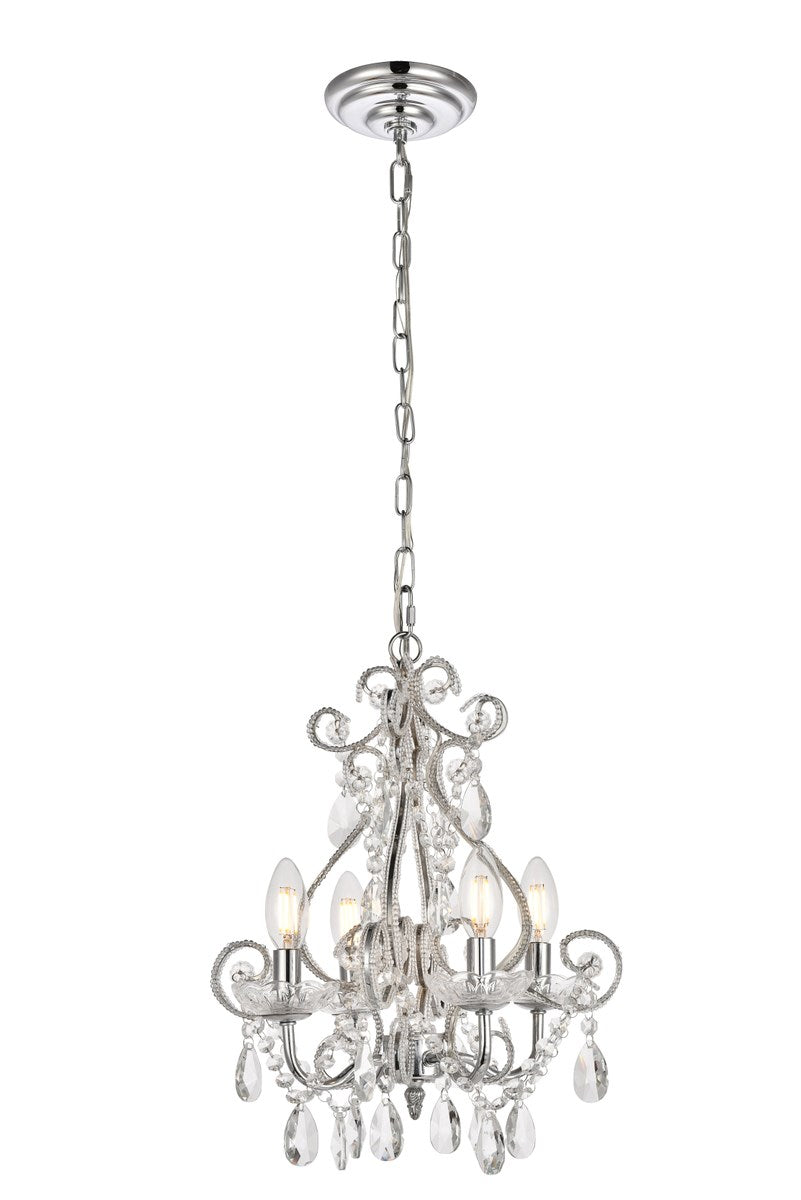 Collection Pendant D12.6 H16.3 Lt:4 Chrome Finish by Living District