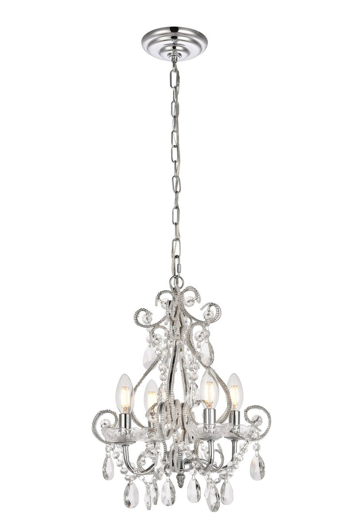 Collection Pendant D12.6 H16.3 Lt:4 Chrome Finish by Living District