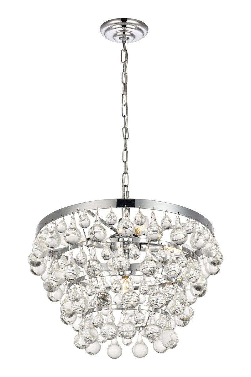 Collection Pendant D17 H10.9 Lt:5 Chrome Finish