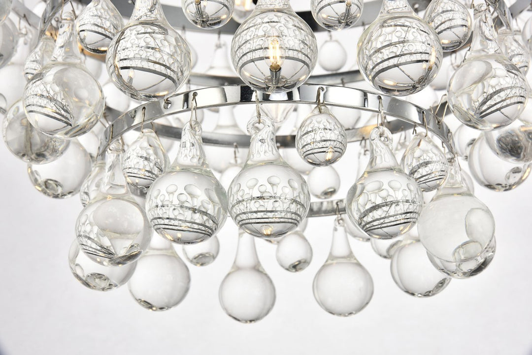 Collection Pendant D17 H10.9 Lt:5 Chrome Finish